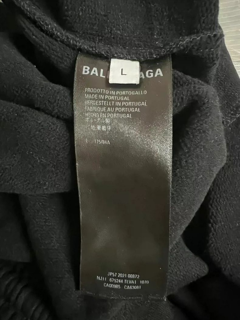 Balenciaga Balenciaga Black Embroidered Logo Pants L Size Size US 42 / EU 58 - 3 Thumbnail