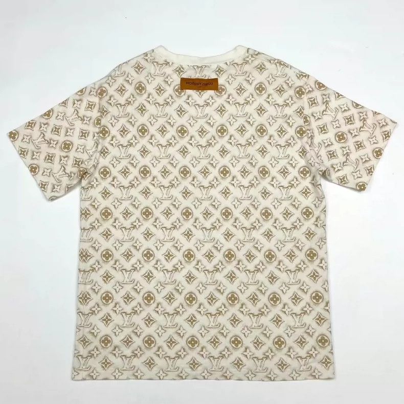 Louis Vuitton Louis Vuitton Beige Short Sleeve T-Shirt Size US XL / EU 56 / 4 - 3 Thumbnail