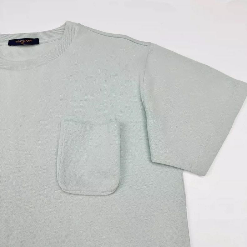Louis Vuitton Louis Vuitton Mint Green Pocket Short Sleeve Shirt Size US L / EU 52-54 / 3 - 2 Thumbnail