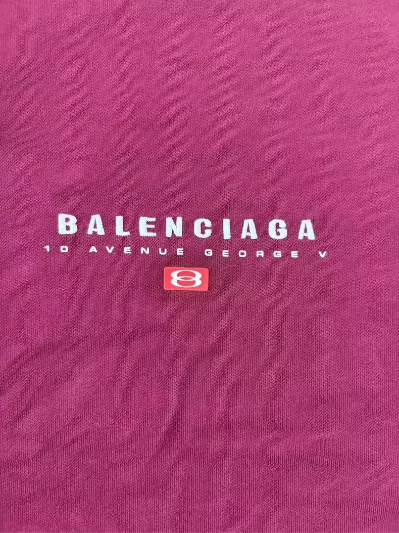 Balenciaga Balenciaga Burgundy Long Sleeve Polo Shirt Size US S / EU 44-46 / 1 - 3 Thumbnail