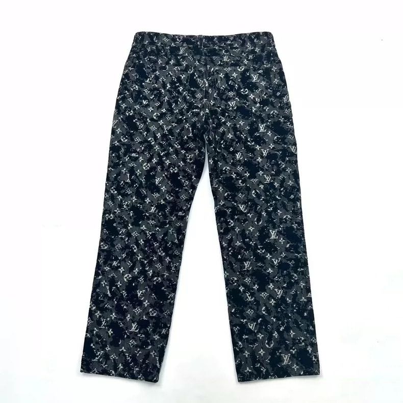 Louis Vuitton Louis Vuitton Black Letter Print Long Pants Size US 34 / EU 50 - 2 Thumbnail