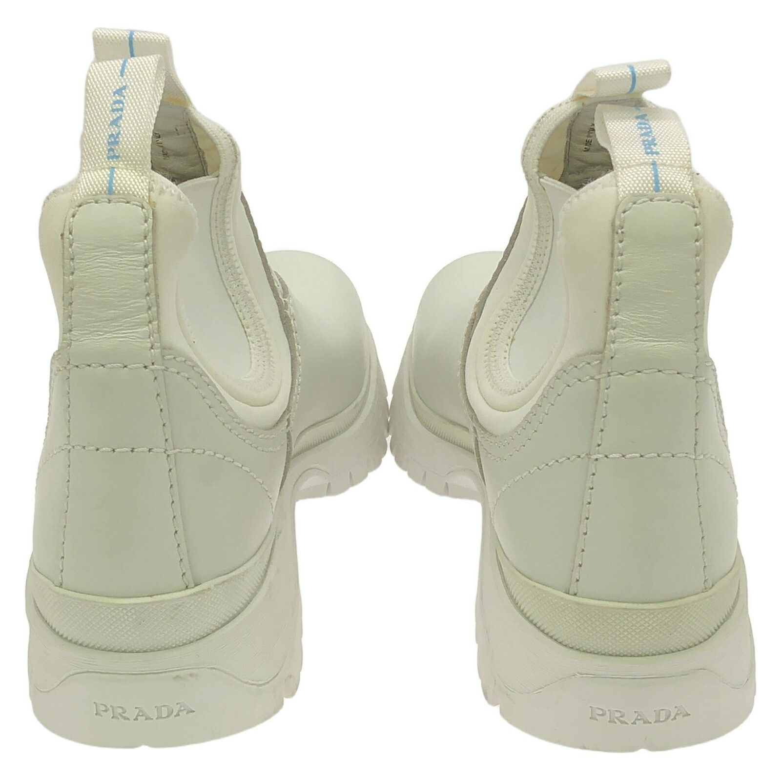 Prada Prada Prada Side Gore Boots Leather Boots Leather Shoes Size ONE SIZE - 3 Thumbnail