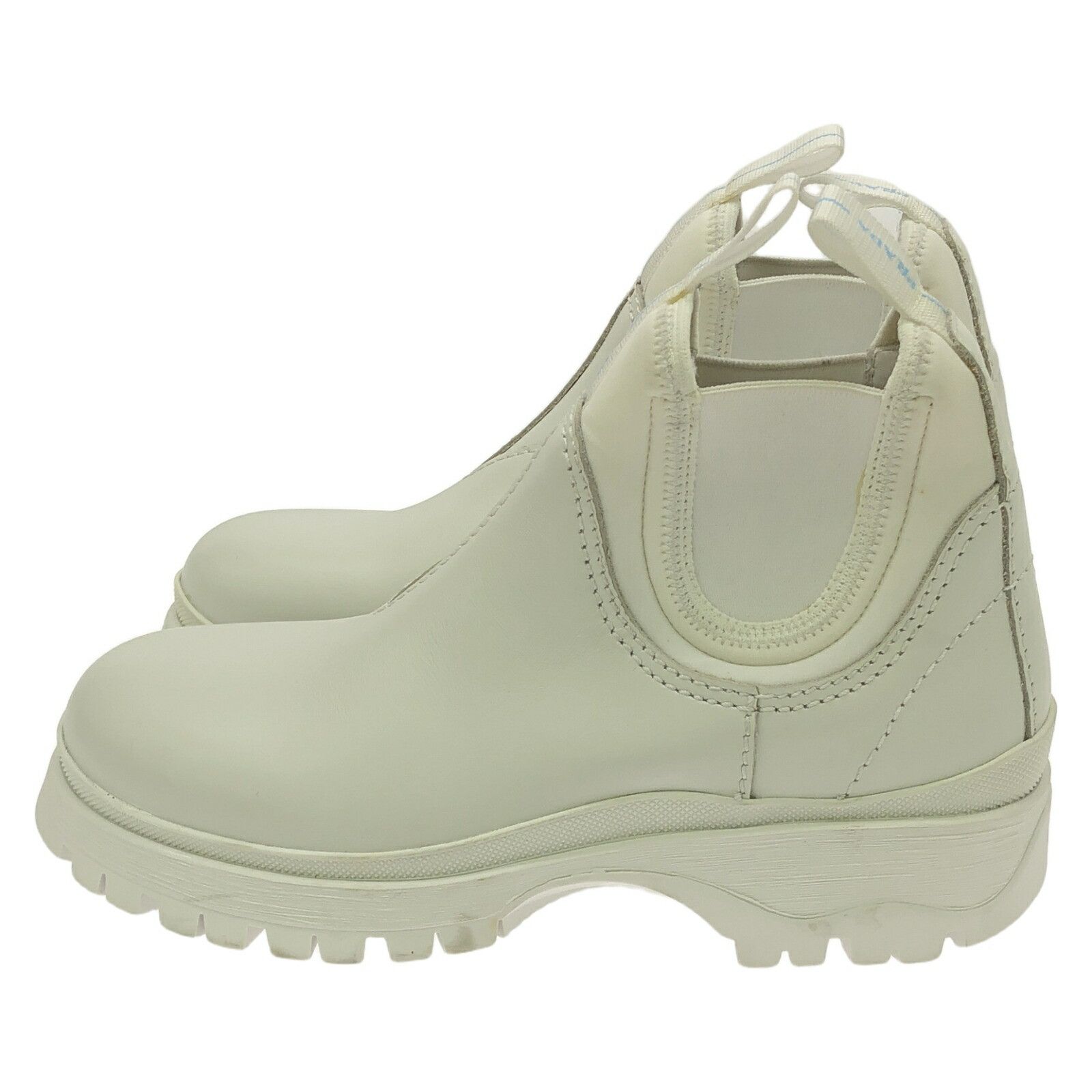 Prada Prada Prada Side Gore Boots Leather Boots Leather Shoes Size ONE SIZE - 2 Thumbnail