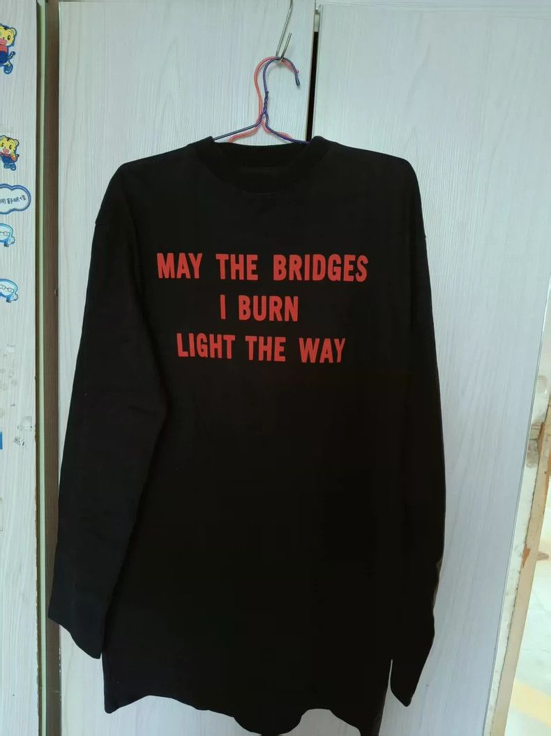 Vetements Unique Black Long Sleeve with Red Print-dmc Size US M / EU 48-50 / 2 - 2 Thumbnail