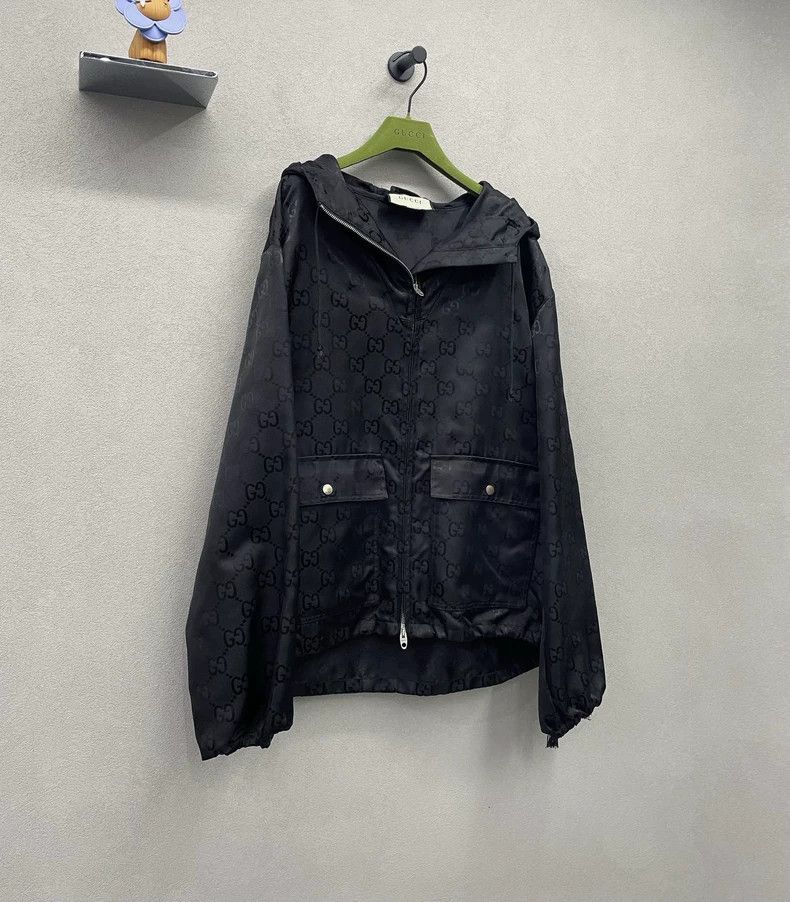 Gucci Gucci Logo Print Black Jacket-dmc Size US M / EU 48-50 / 2 - 3 Thumbnail