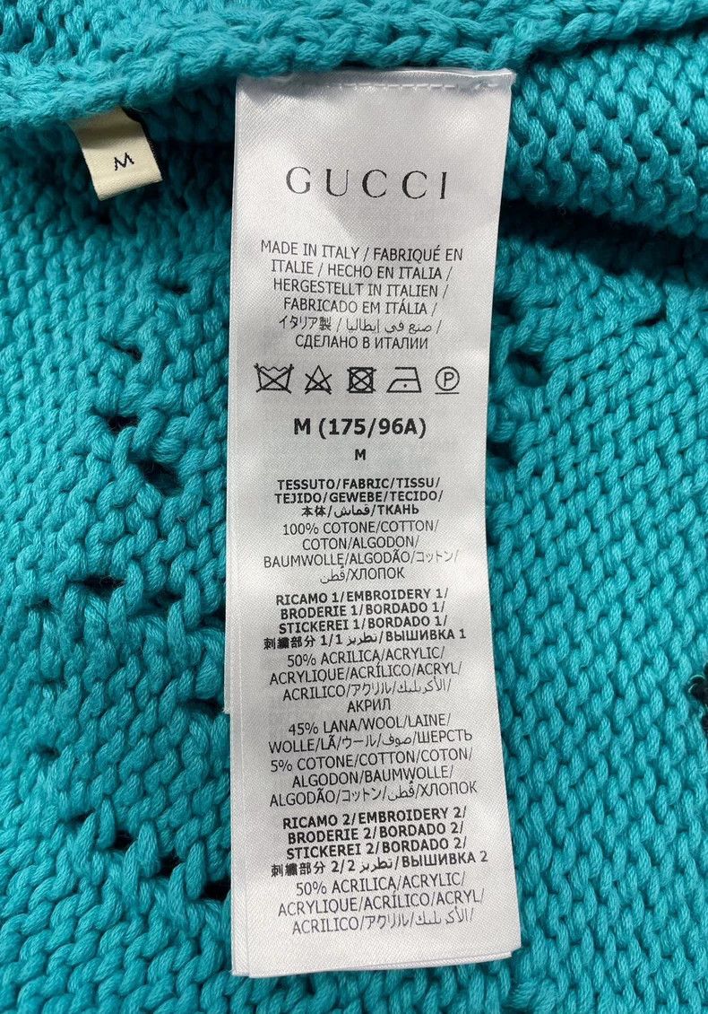 Gucci Blue Knit Sweater with Cartoon Embroidery-dmc Size US M / EU 48-50 / 2 - 5 Thumbnail