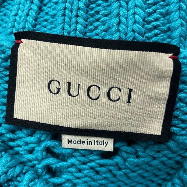 Gucci Blue Knit Sweater with Cartoon Embroidery-dmc Size US M / EU 48-50 / 2 - 7 Thumbnail