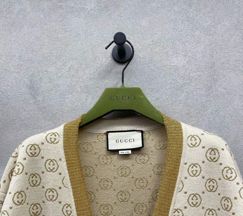 Gucci Gucci V-Neck Logo Knit Cardigan-dmc Size US M / EU 48-50 / 2 - 4 Thumbnail