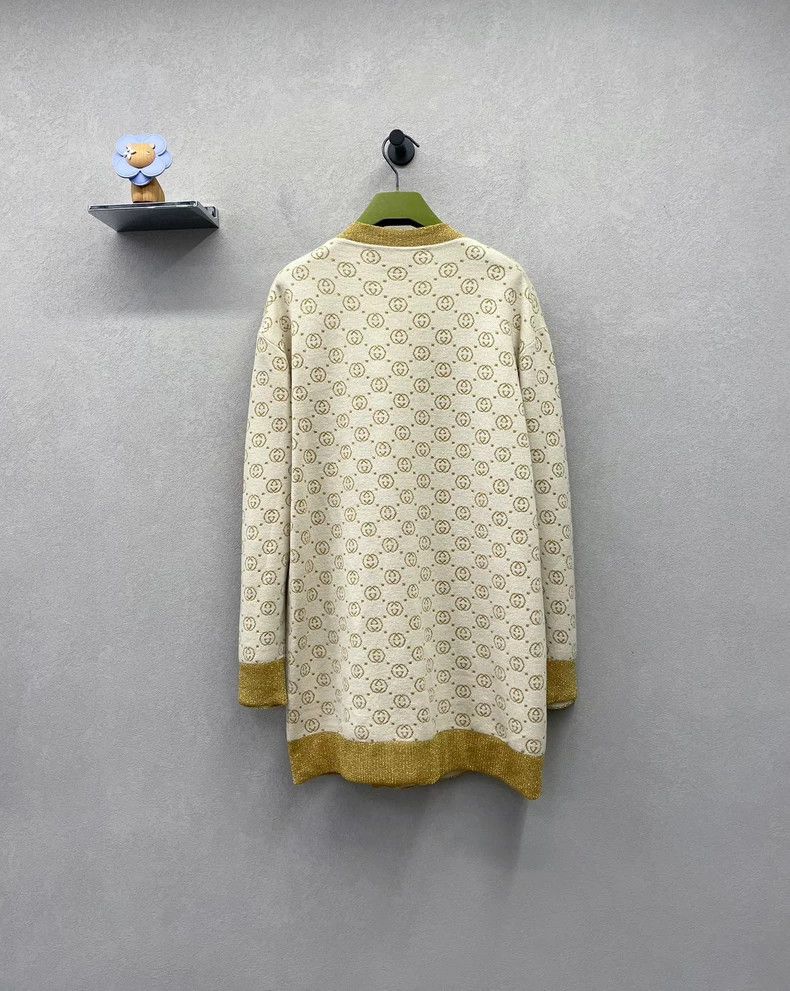 Gucci Gucci V-Neck Logo Knit Cardigan-dmc Size US M / EU 48-50 / 2 - 2 Thumbnail