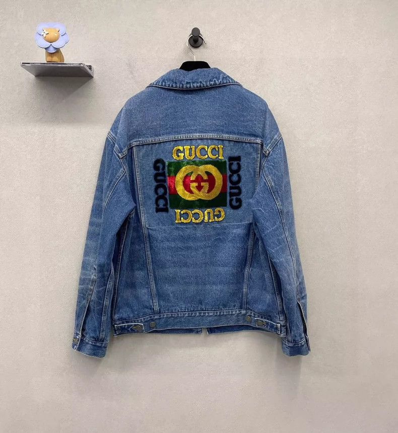 Gucci Gucci Denim Jacket in Blue Color-dmc Size US XXL / EU 58 / 5 - 2 Thumbnail