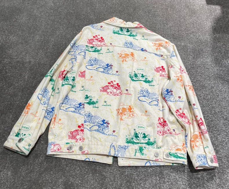 Gucci Gucci Disney Collaboration Printed Denim Jacket-dmc Size US M / EU 48-50 / 2 - 2 Thumbnail
