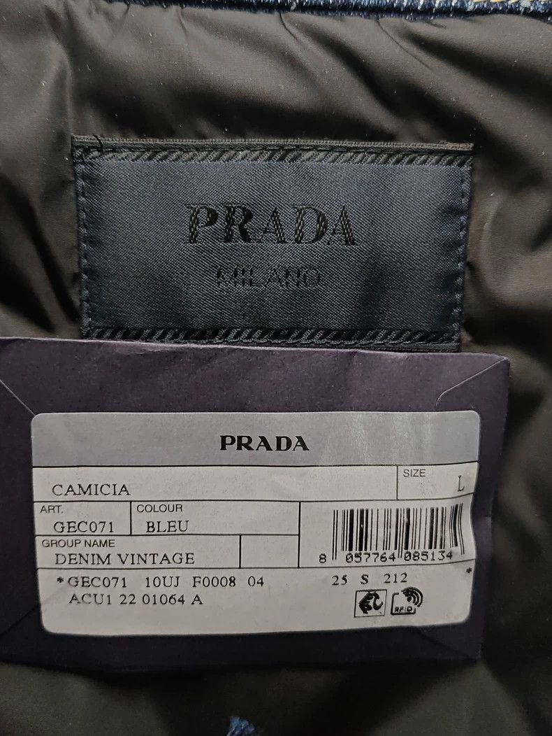Prada Prada SS23 Denim Button-Up Jacket-dmc Size US L / EU 52-54 / 3 - 4 Thumbnail