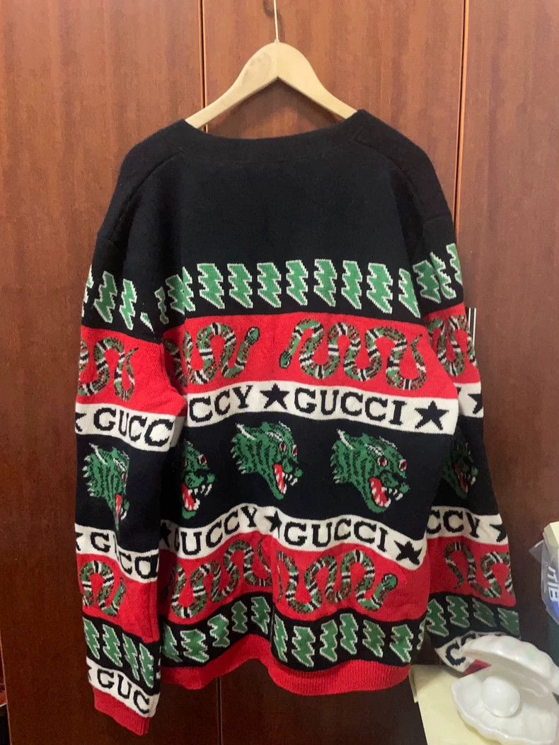 Gucci Gucci Cardigan with Colorful Design-dmc Size US XXL / EU 58 / 5 - 2 Thumbnail