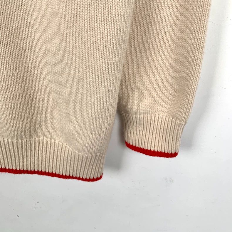 Gucci Gucci Logo Embroidered Wool Knit Sweater-dmc Size US S / EU 44-46 / 1 - 6 Thumbnail