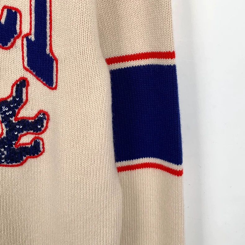 Gucci Gucci Logo Embroidered Wool Knit Sweater-dmc Size US S / EU 44-46 / 1 - 5 Thumbnail