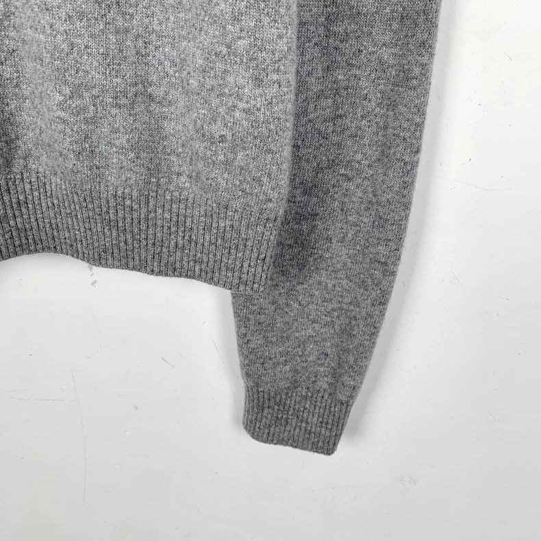 Prada Gray Logo Wool Long Sleeve Knit Sweater-dmc Size US M / EU 48-50 / 2 - 4 Thumbnail