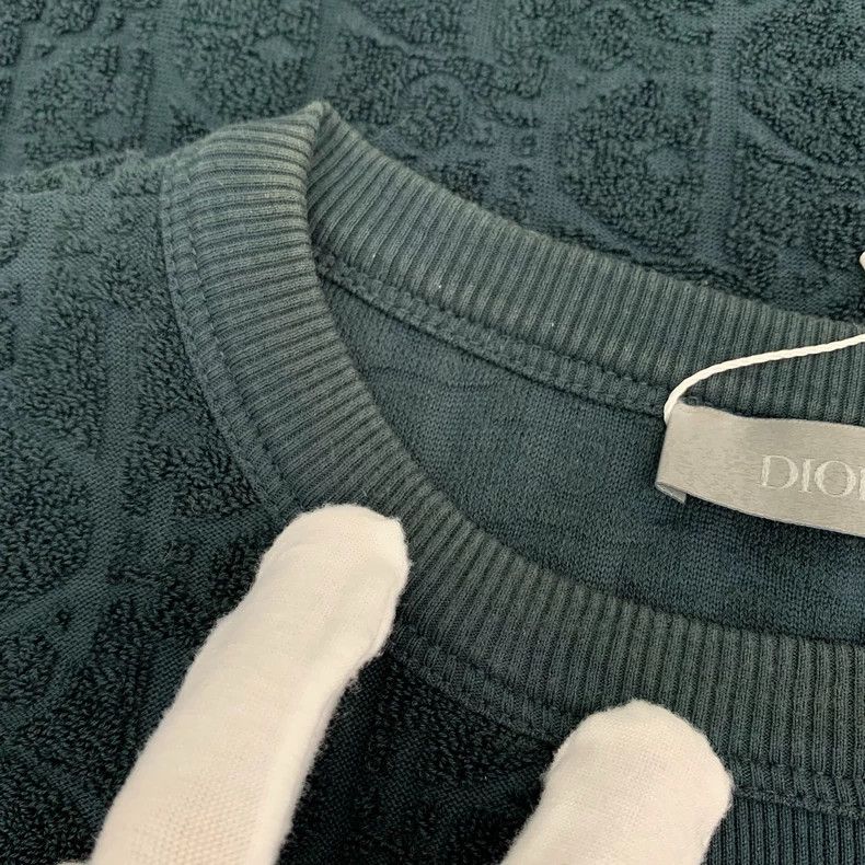 Dior Dior Cotton T-Shirt with Logo Pattern-dmc Size US M / EU 48-50 / 2 - 9 Thumbnail