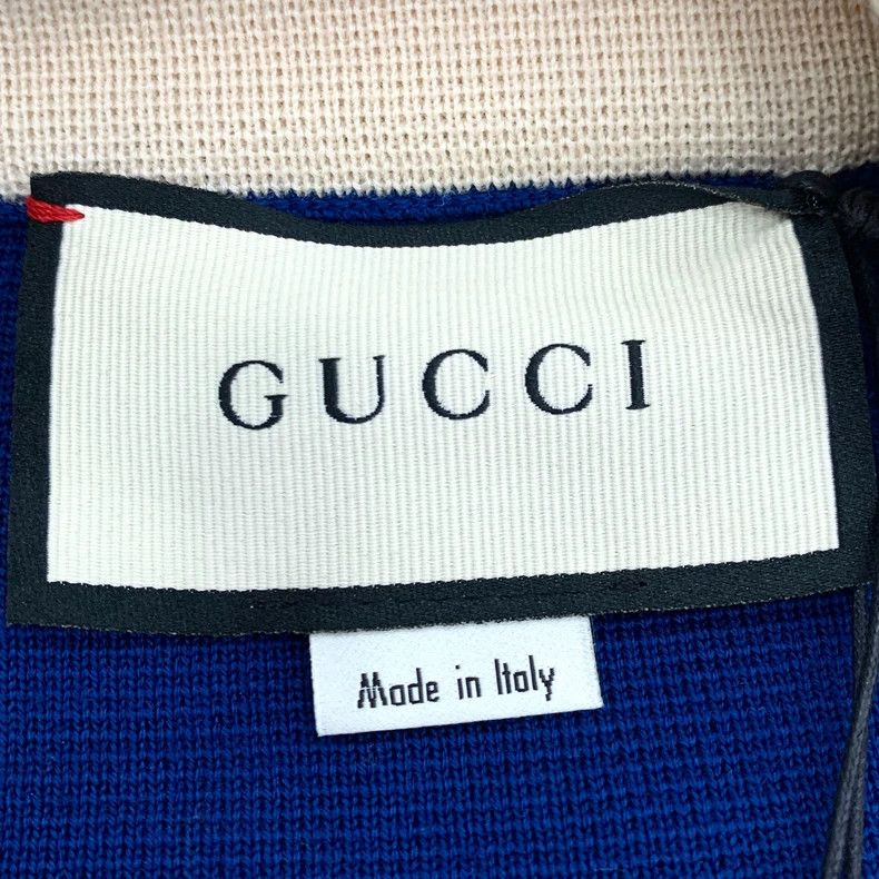 Gucci Blue Logo Embroidered Wool Knit Dress-dmc Size US L / EU 52-54 / 3 - 6 Thumbnail