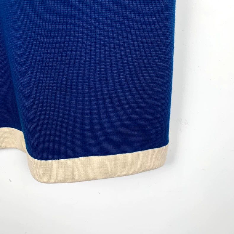 Gucci Blue Logo Embroidered Wool Knit Dress-dmc Size US L / EU 52-54 / 3 - 4 Thumbnail