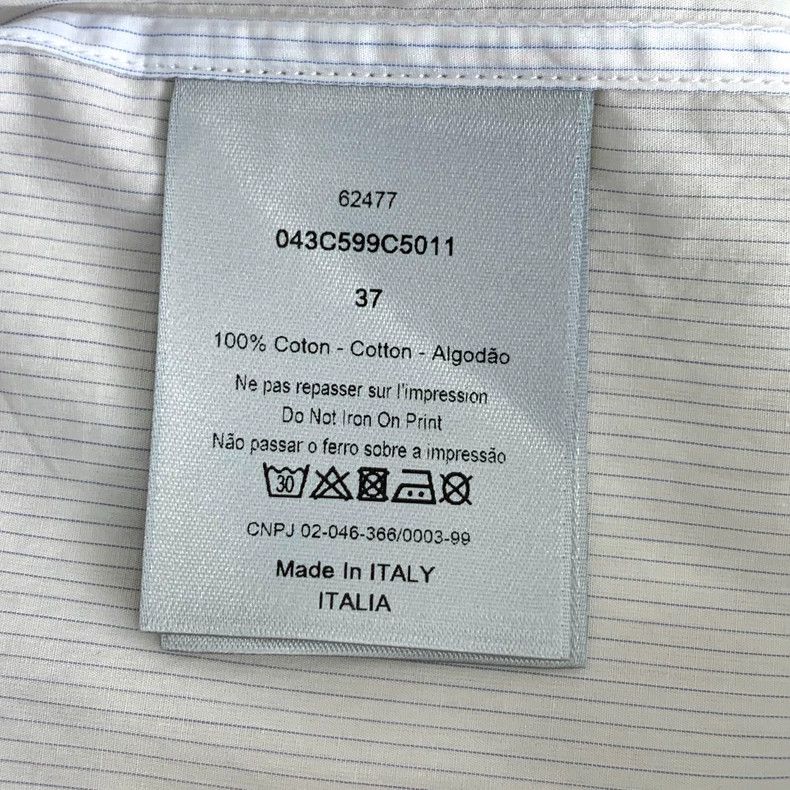 Dior Blue Logo Printed Short Sleeve Shirt-dmc Size US M / EU 48-50 / 2 - 7 Thumbnail
