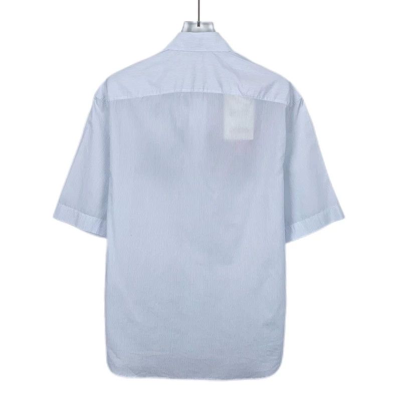 Dior Blue Logo Printed Short Sleeve Shirt-dmc Size US M / EU 48-50 / 2 - 2 Thumbnail