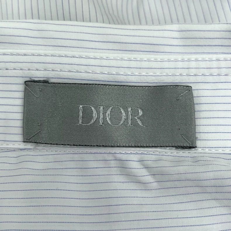 Dior Blue Logo Printed Short Sleeve Shirt-dmc Size US M / EU 48-50 / 2 - 5 Thumbnail