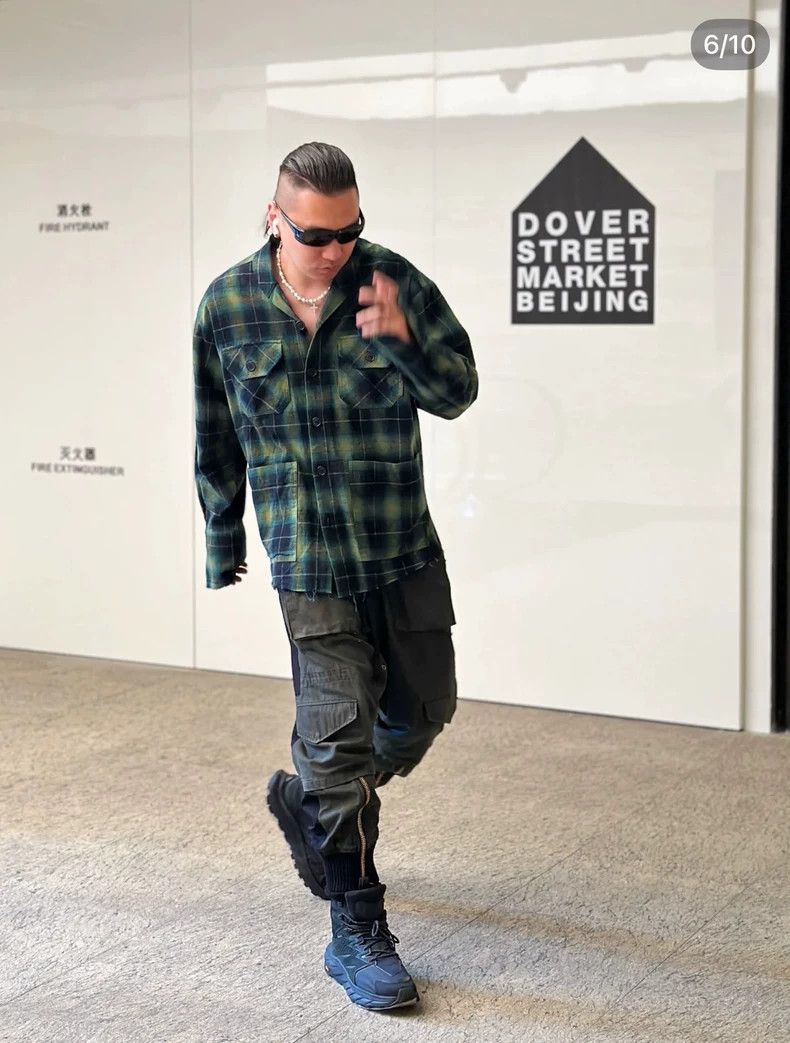 Greg Lauren Greg Lauren Cargo Pants with Distressed Details-dmc Size US 34 / EU 50 - 9 Thumbnail
