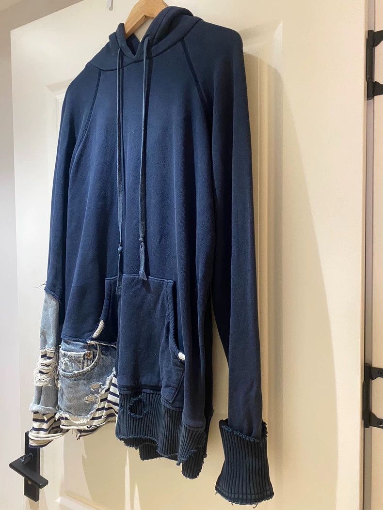 Greg Lauren Greg Lauren Classic Patchwork Hoodie-dmc Size US M / EU 48-50 / 2 - 2 Thumbnail