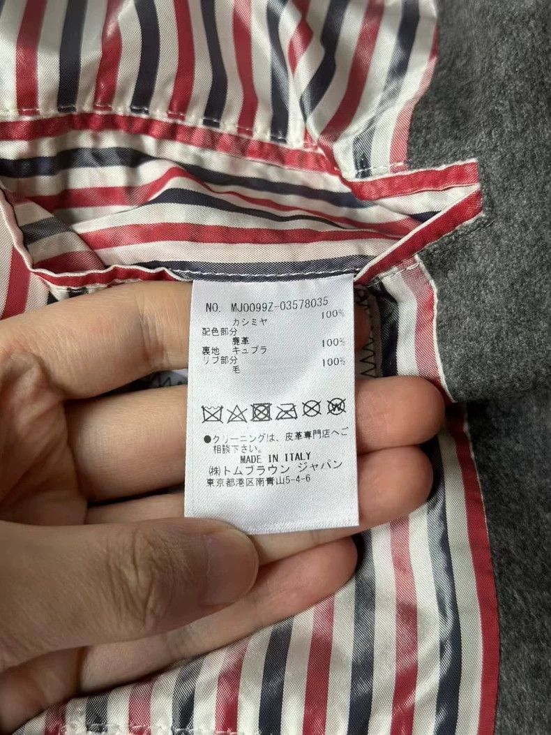 Thom Browne Thom Browne Cashmere Blend Baseball Jacket-dmc Size US M / EU 48-50 / 2 - 5 Thumbnail