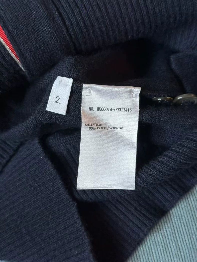 Thom Browne Thom Browne Blue Cashmere Cardigan-dmc Size US M / EU 48-50 / 2 - 3 Thumbnail