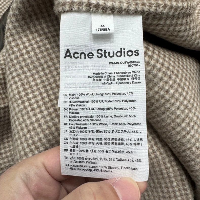 Acne Studios Acne Studios Houndstooth Coat-dmc Size US XL / EU 56 / 4 - 4 Thumbnail