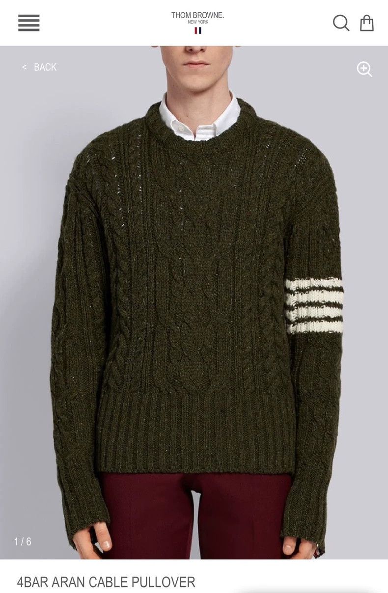 Thom Browne Rare Thom Browne Green Wool Sweater-dmc Size US M / EU 48-50 / 2 - 6 Thumbnail