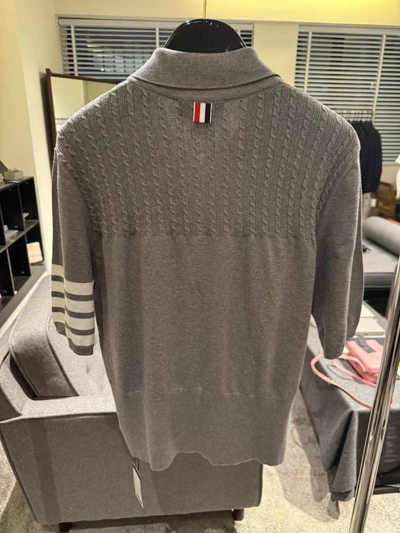 Thom Browne Thom Browne Short Sleeve Knit Polo Shirt-dmc Size US M / EU 48-50 / 2 - 2 Thumbnail