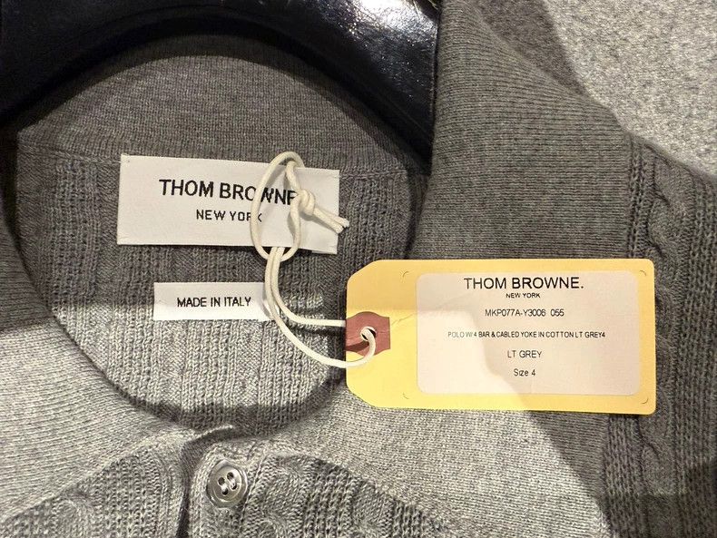 Thom Browne Thom Browne Short Sleeve Knit Polo Shirt-dmc Size US M / EU 48-50 / 2 - 4 Thumbnail