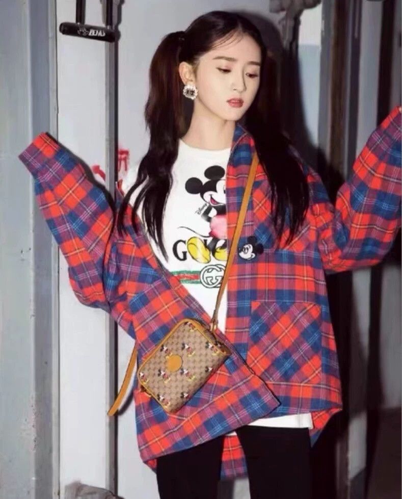 Gucci Gucci x Disney Red Plaid Long Sleeve Shirt-dmc Size US S / EU 44-46 / 1 - 8 Thumbnail