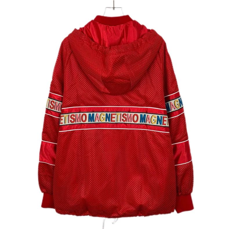 Gucci Red Hooded Zip Jacket by Gucci-dmc Size US L / EU 52-54 / 3 - 2 Thumbnail