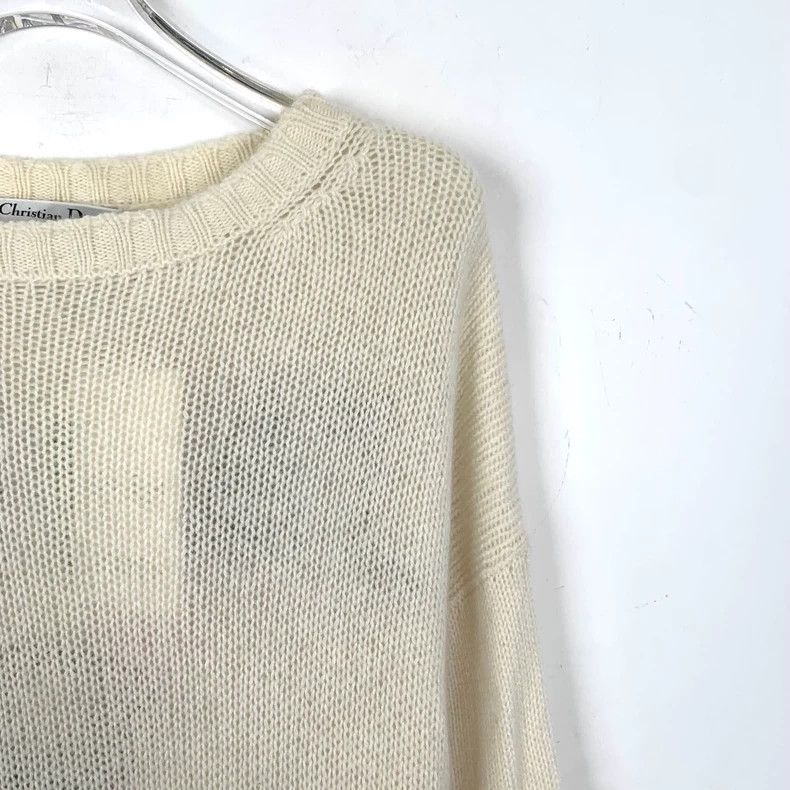 Dior Christian Dior Beige Logo Knit Sweater-dmc Size US XS / EU 42 / 0 - 3 Thumbnail