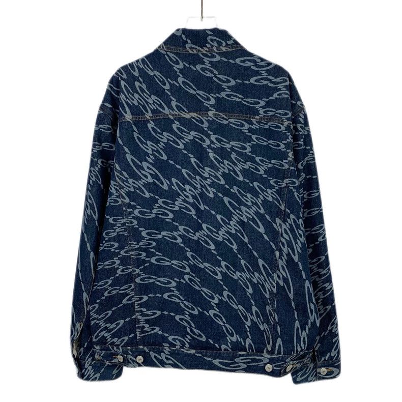 Gucci Gucci Blue Logo Denim Jacket-dmc Size US M / EU 48-50 / 2 - 2 Thumbnail