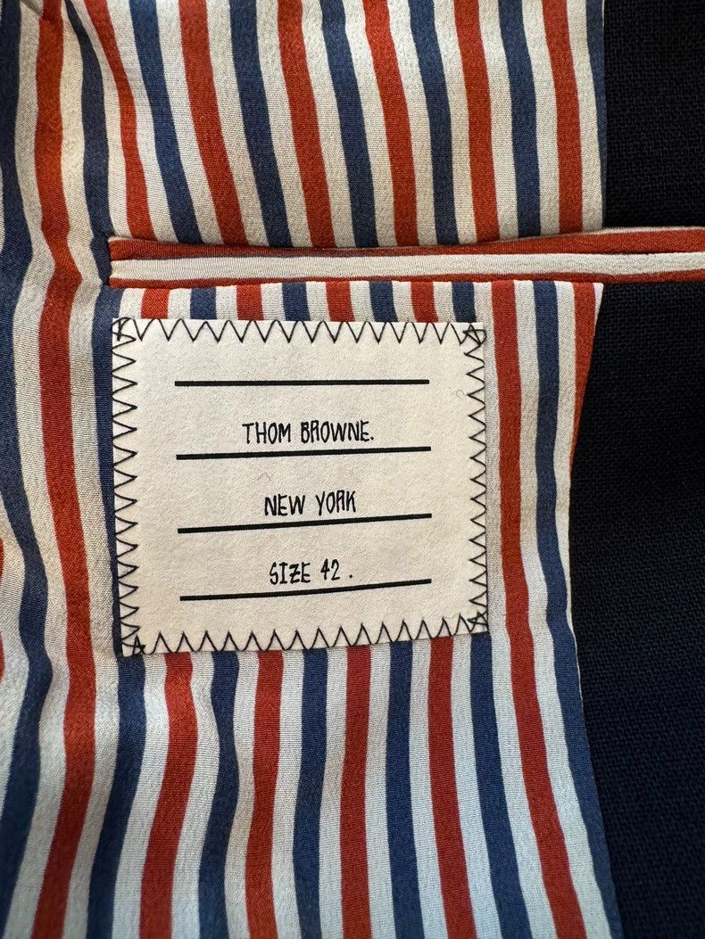 Thom Browne Thom Browne Navy Blazer Classic Design-dmc Size US XL / EU 56 / 4 - 3 Thumbnail
