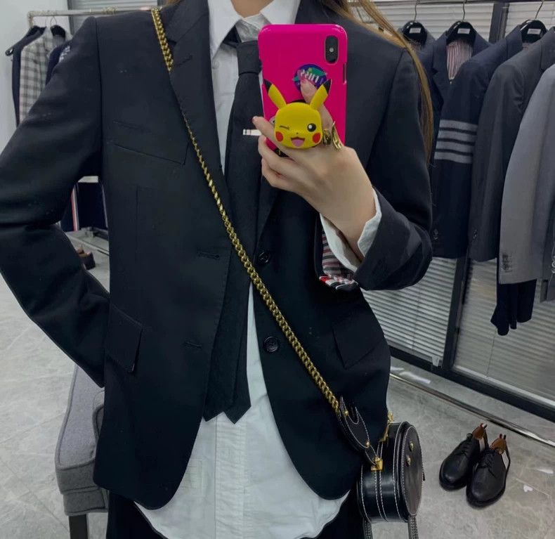 Thom Browne Thom Browne Navy Blazer Classic Design-dmc Size US XL / EU 56 / 4 - 6 Thumbnail