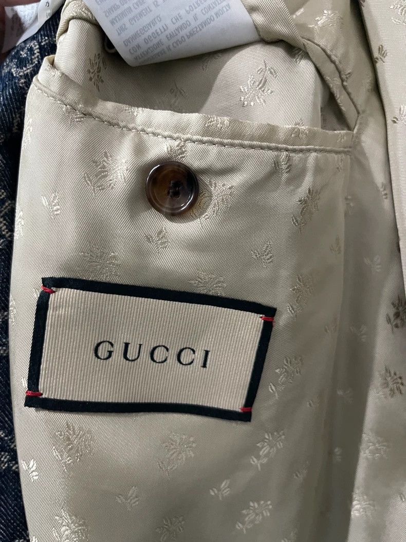 Gucci Gucci Denim Jacket with Logo Patches-dmc Size US M / EU 48-50 / 2 - 7 Thumbnail