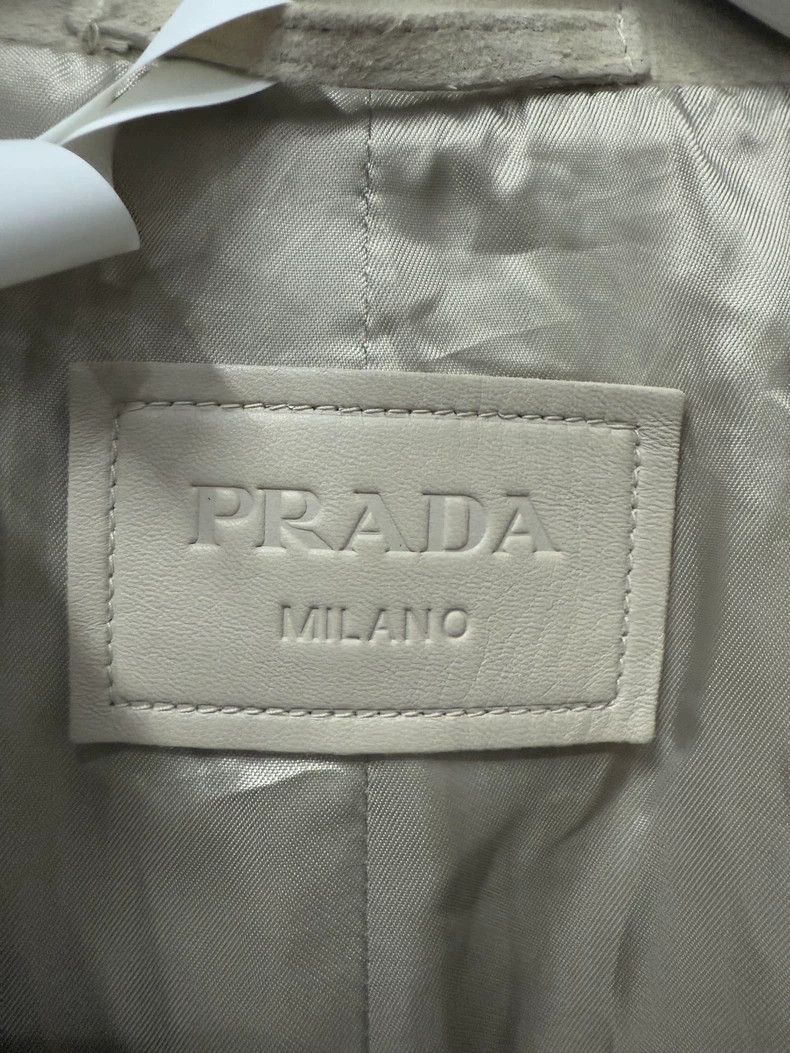 Prada Prada Leather Jacket in Beige Color-dmc Size US XL / EU 56 / 4 - 6 Thumbnail