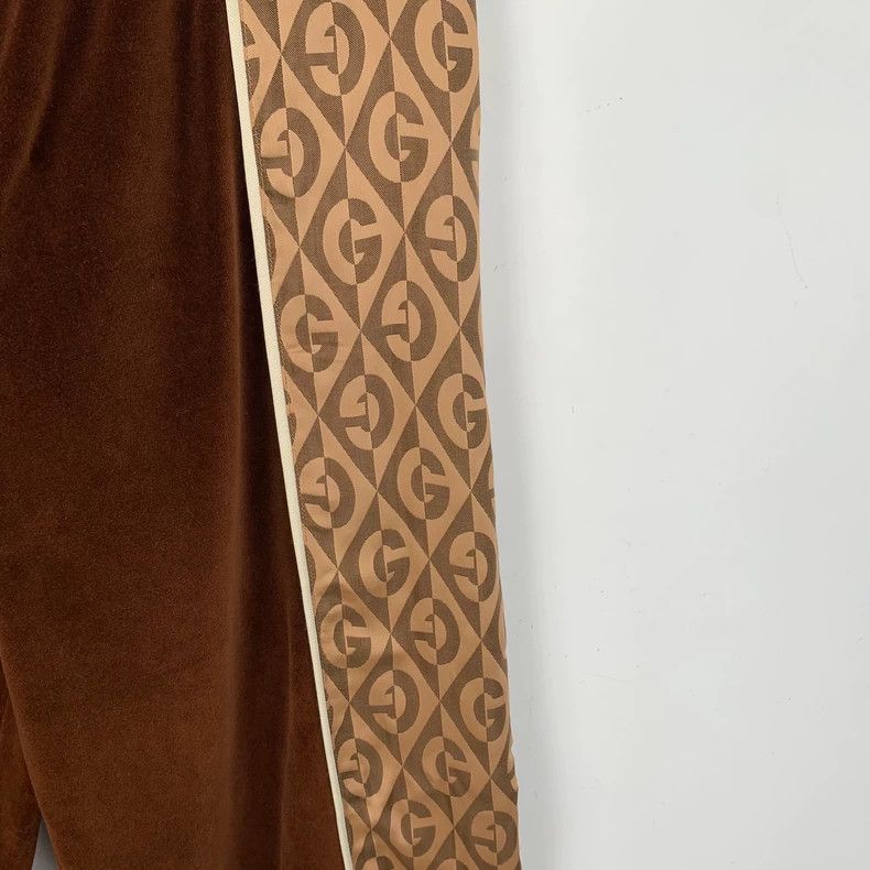 Gucci Gucci Brown Logo Print Casual Pants-dmc Size US 26 / EU 42 - 4 Thumbnail