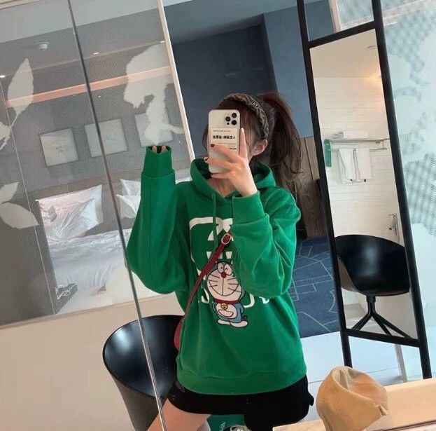 Gucci Gucci x Doraemon Green Hoodie-dmc Size US S / EU 44-46 / 1 - 9 Thumbnail