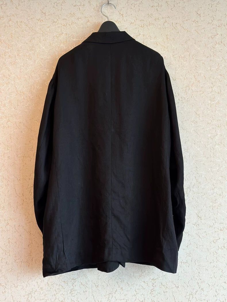 Yohji Yamamoto Black Wide-Leg Linen Jacket by Yohji Yamamoto-dmc Size US M / EU 48-50 / 2 - 3 Thumbnail