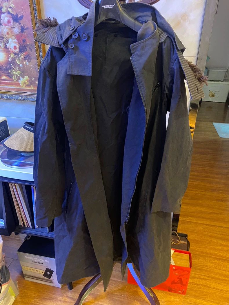 Yohji Yamamoto Yohji Yamamoto Hooded Layered Teddy Coat-dmc Size US M / EU 48-50 / 2 - 2 Thumbnail