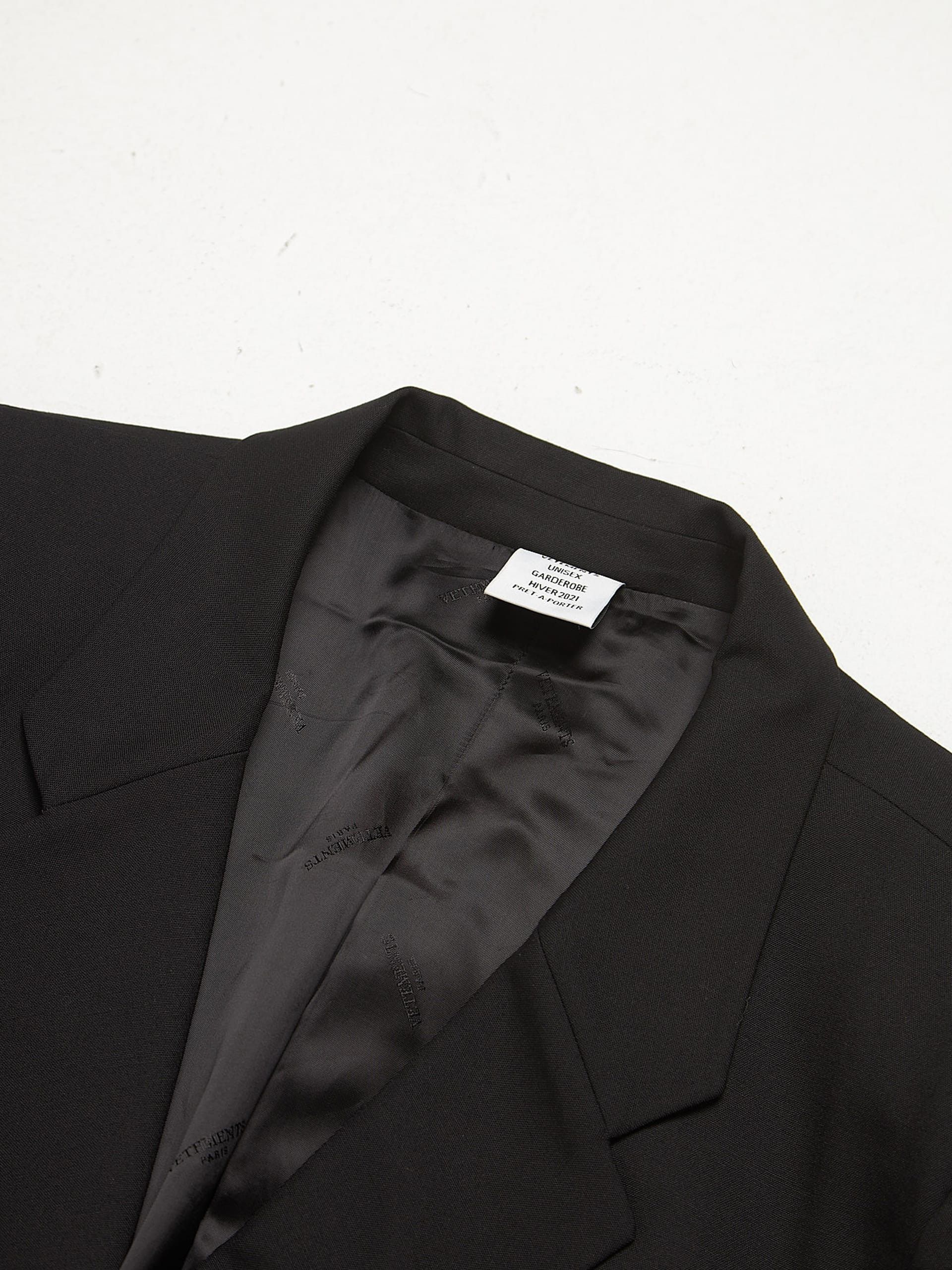 Vetements Black Classic Wool Blazer Size US L / EU 52-54 / 3 - 3 Thumbnail