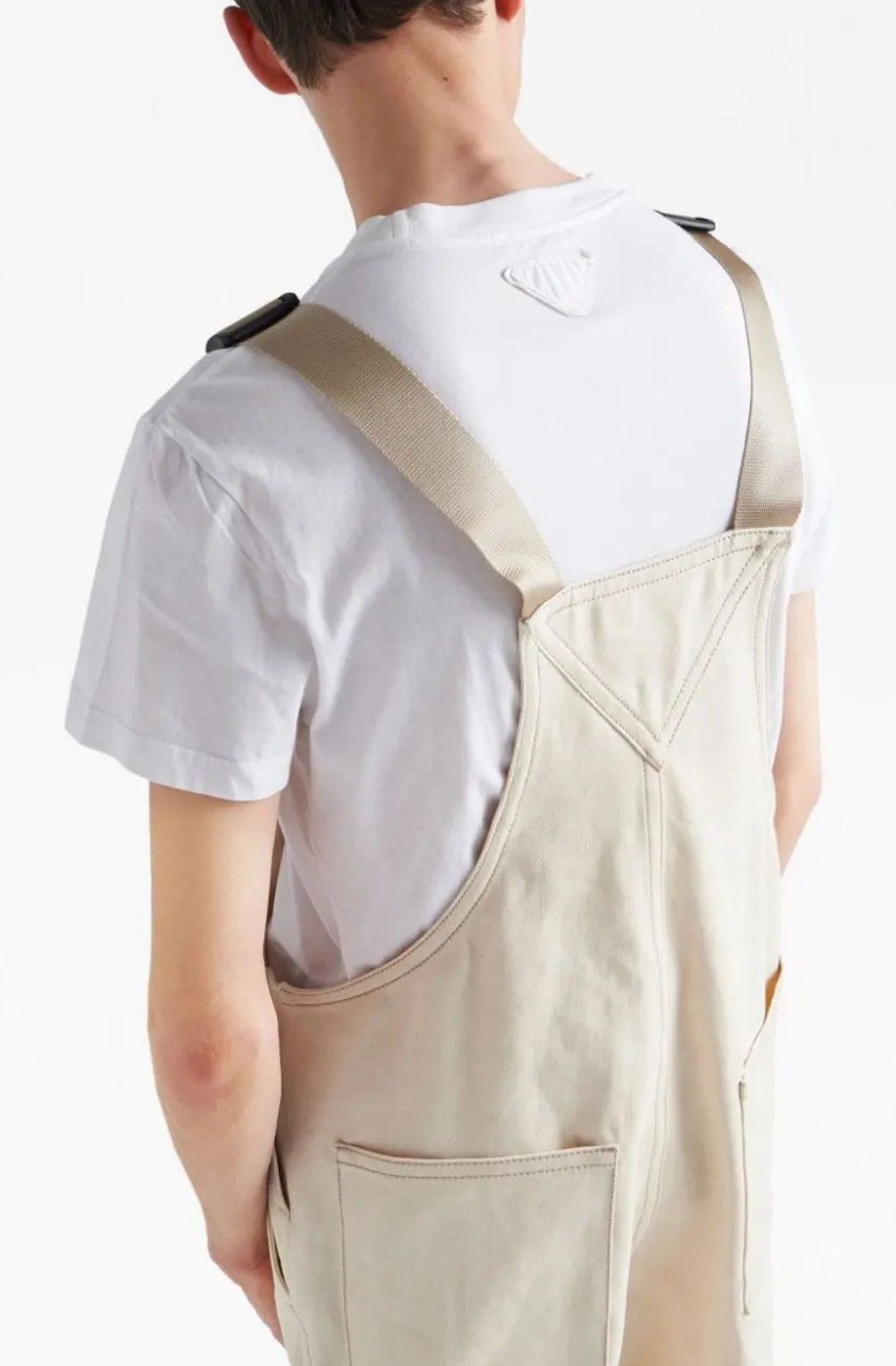 Prada $2.9K VALUE Prada Denim Overall Beige Size US 28 / EU 44 - 5 Thumbnail
