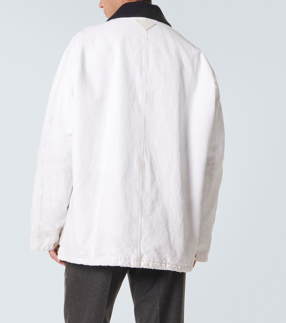 Prada Oversized cotton canvas blouson jacket Size US S / EU 44-46 / 1 - 2 Thumbnail
