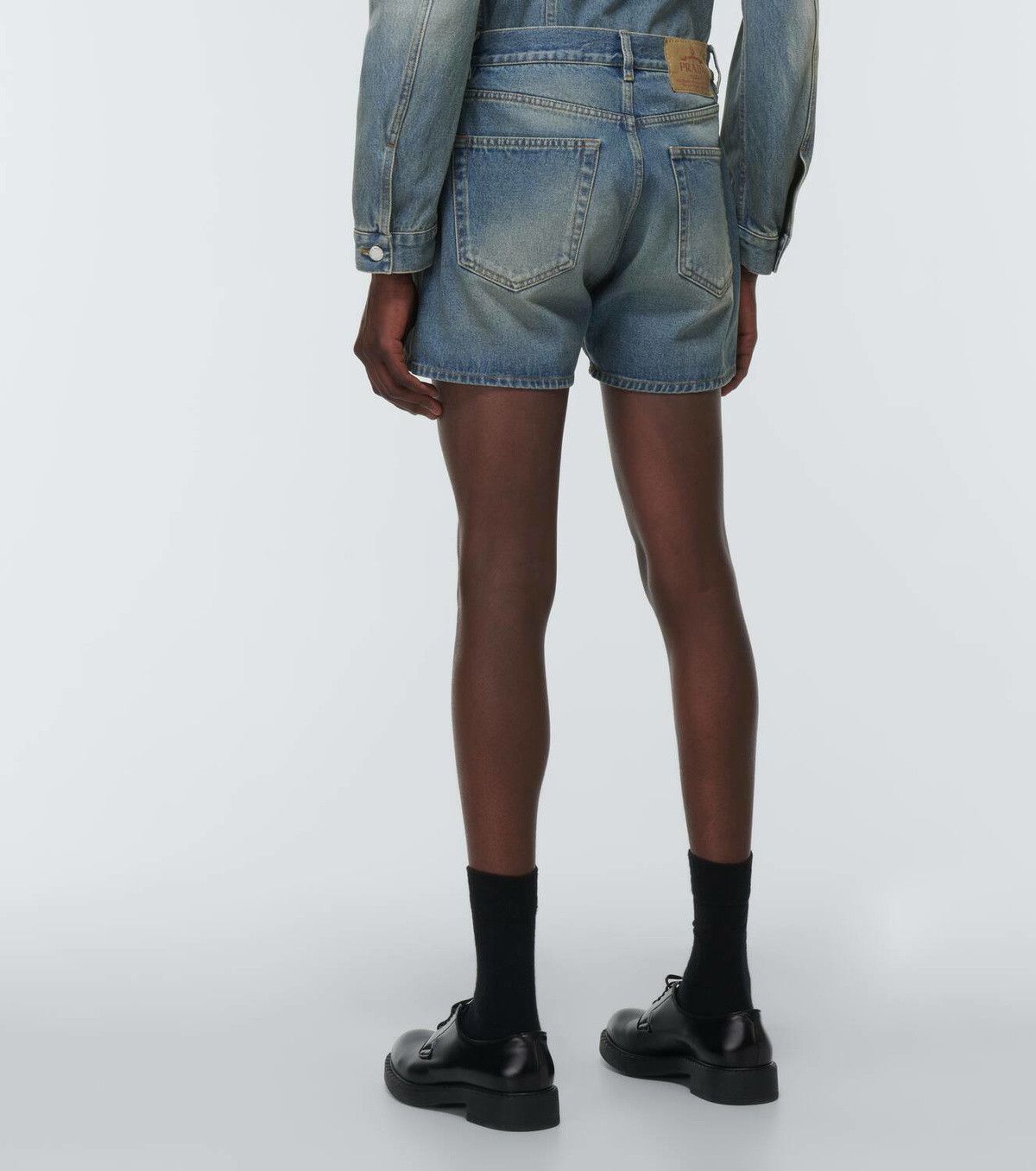 Prada Prada Denim shorts with triangle logo Size US 36 / EU 52 - 4 Thumbnail